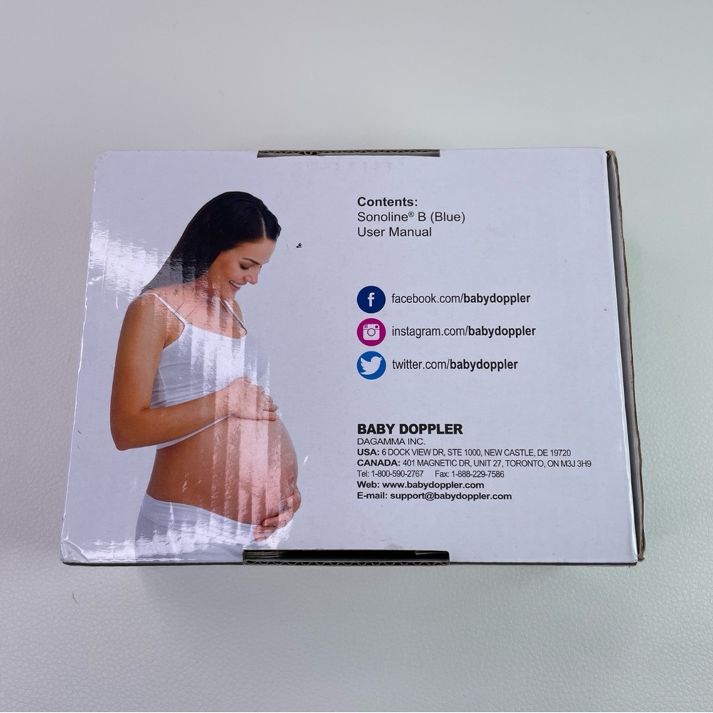 Sonoline B Baby Doppler Pregnancy Sound Tracker Heartbeat Movement - Picture 8 of 9